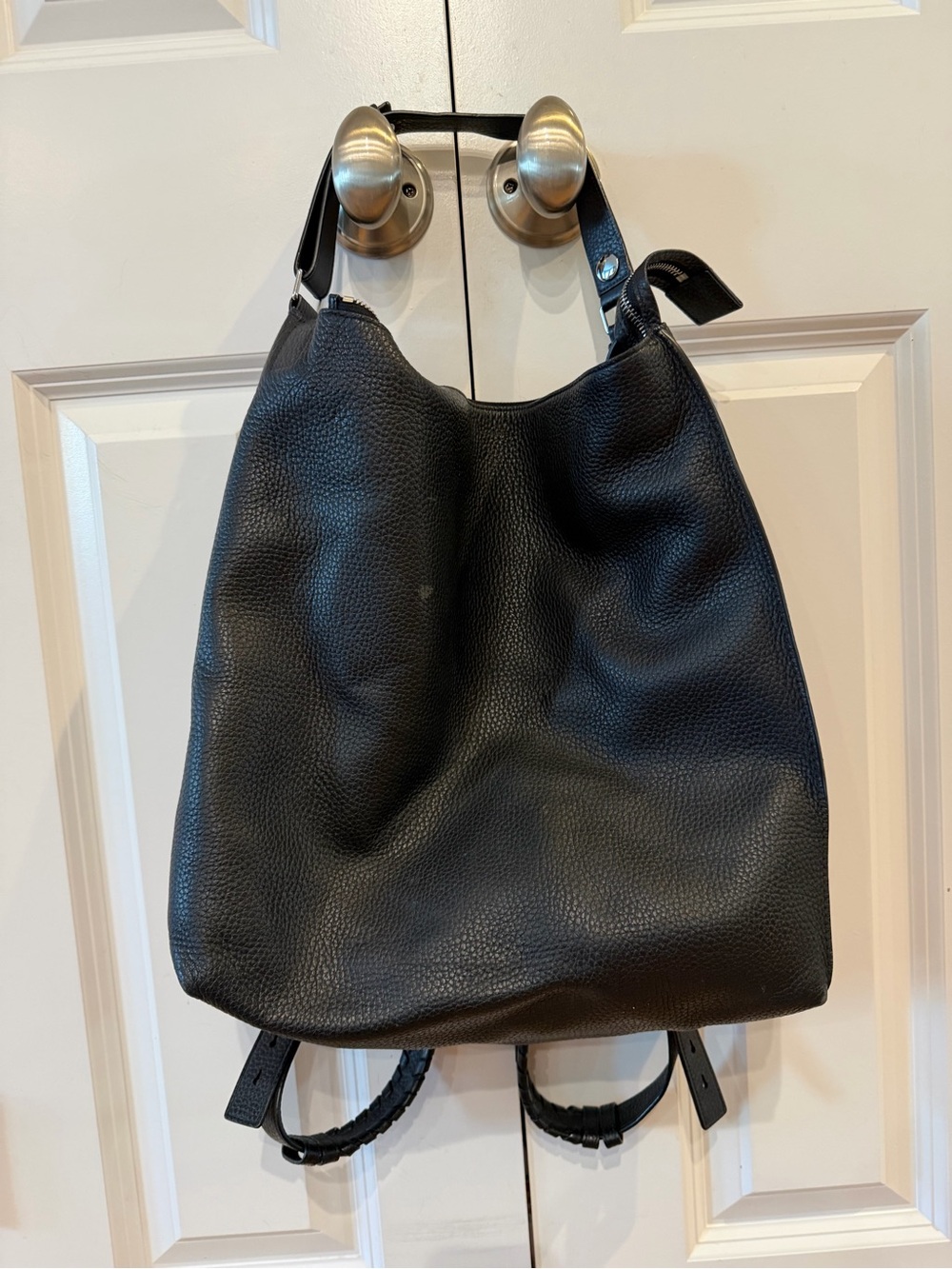 All Saints Kita Backpack Black Leather